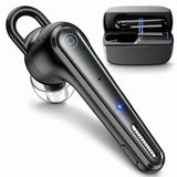 Casca Bluetooth Techsuit Voicera (CB3), Bluetooth 5.1, Hands-Free, Anulare zgomot Microfon, 50h Talk Time, negru