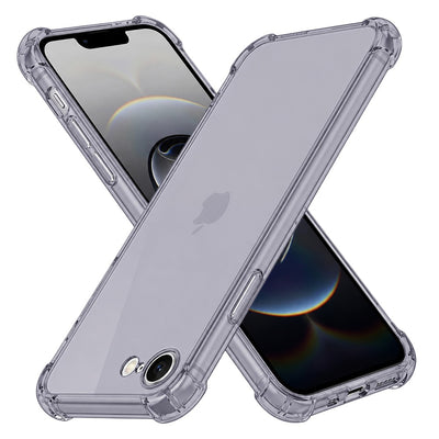 Husa pentru iPhone 16e, Techsuit Shockproof Clear Silicone, fumuriu