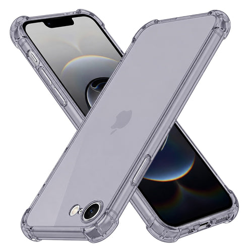 Husa pentru iPhone 16e, Techsuit Shockproof Clear Silicone, fumuriu