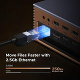 Hub USB UGREEN 17in1 U716 (85590F), Incarcare rapida, 5x Type-C, 3x USB, SD/TF, RJ45, DP, 8K@60Hz, 120Gbps, gri