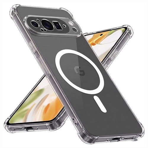 Husa pentru Google Pixel 9 Pro XL, Techsuit Shockproof Clear Silicone MagSafe, transparenta