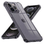 Husa pentru iPhone 12 Pro, Techsuit Shockproof Clear Silicone, fumuriu