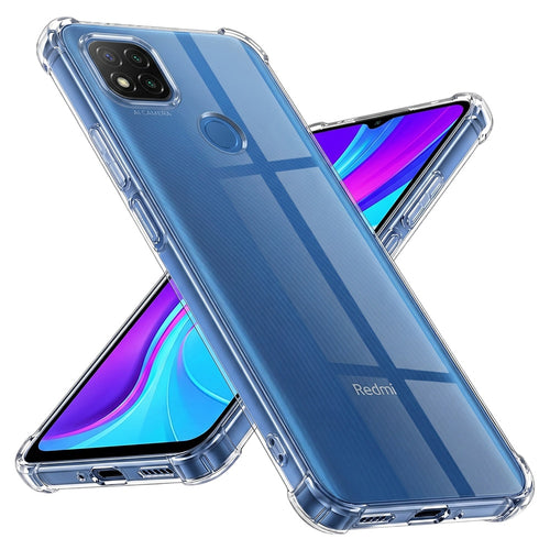 Husa pentru Xiaomi Redmi 9C NFC, Techsuit Shockproof Clear Silicone, transparenta