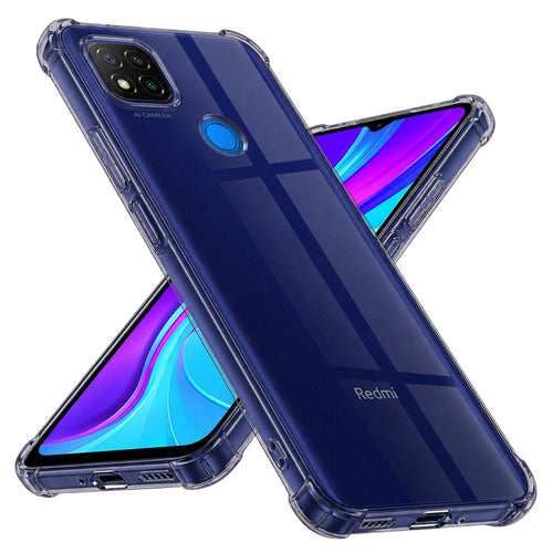 Husa pentru Xiaomi Redmi 9C NFC, Techsuit Shockproof Clear Silicone, fumuriu