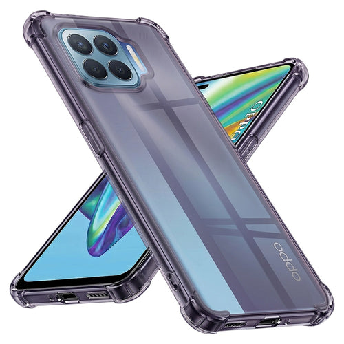 Husa pentru OPPO Reno4 Lite, Techsuit Shockproof Clear Silicone, fumuriu