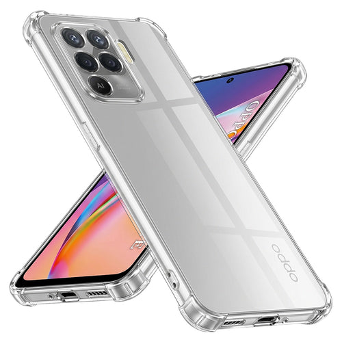 Husa pentru OPPO Reno5 Lite, Techsuit Shockproof Clear Silicone, transparenta