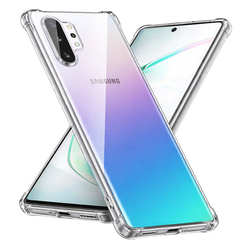 Husa pentru Samsung Galaxy Note 10 Plus, Techsuit Shockproof Clear Silicone, transparenta