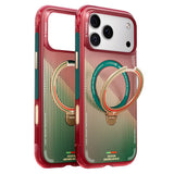Husa pentru iPhone 17 Pro Max, Torras Ostand Q3 Air Series, verde;rosu