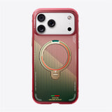 Husa pentru iPhone 17 Pro, Torras Ostand Q3 Air Series, verde;rosu