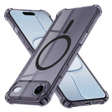 Husa pentru iPhone 17 Air, Techsuit Shockproof Clear Silicone MagSafe, fumuriu