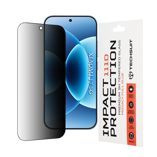 Folie de protectie pentru Xiaomi 17, Techsuit 111D Privacy Full Glue