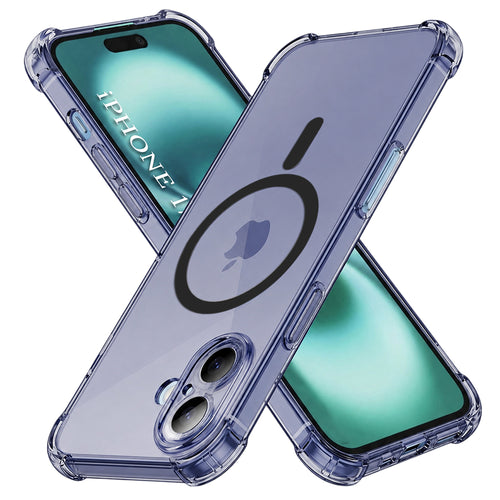 Husa pentru iPhone 17, Techsuit Shockproof Clear Silicone MagSafe, fumuriu