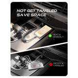 Cablu Lisen de date L114 (YL0125030001), pentru CarPlay, USB to Type-C, 3A, 480Mbps, Aluminum, Silicon, Braided, 3.3ft, gri