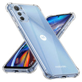 Husa pentru Motorola Moto E32, Techsuit Shockproof Clear Silicone, transparenta