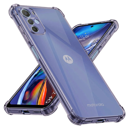 Husa pentru Motorola Moto E32, Techsuit Shockproof Clear Silicone, fumuriu