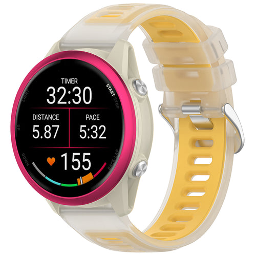 Curea pentru Garmin vivoactive 3, Techsuit Watchband (W084), galben