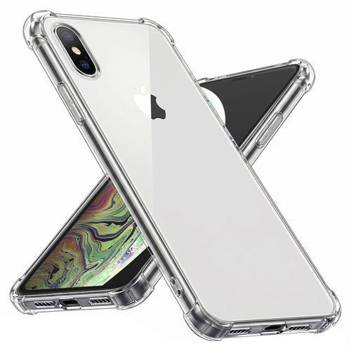 Husa pentru iPhone XS Max, Techsuit Shockproof Clear Silicone, transparenta
