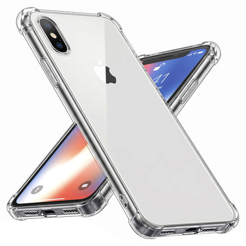 Husa pentru iPhone X, iPhone 10, Techsuit Shockproof Clear Silicone, transparenta