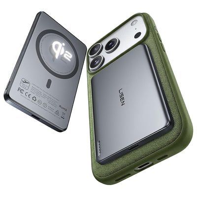 Baterie externa Lisen Magnetic L601 Pro (YL0325100009), Type-C, Subtire, Qi2, Lithium-polymer Tech, 27W, 10000mAh, gri