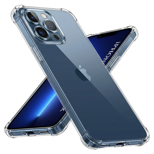 Husa pentru iPhone 13 Pro Max, Techsuit Shockproof Clear Silicone, transparenta