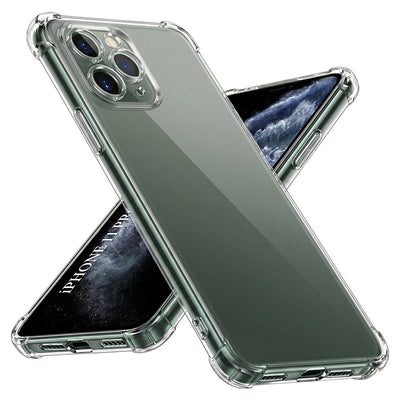 Husa pentru iPhone 11 Pro Max, Techsuit Shockproof Clear Silicone, transparenta