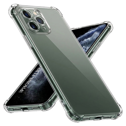 Husa pentru iPhone 11 Pro Max, Techsuit Shockproof Clear Silicone, transparenta