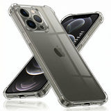 Husa pentru iPhone 12 Pro Max, Techsuit Shockproof Clear Silicone, transparenta