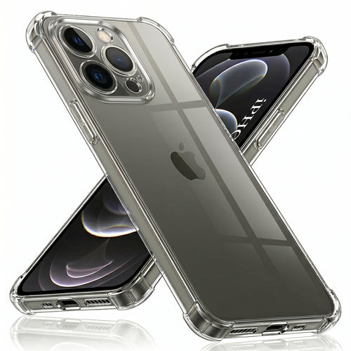 Husa pentru iPhone 12 Pro Max, Techsuit Shockproof Clear Silicone, transparenta