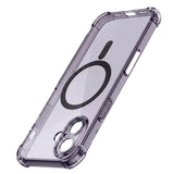 Husa pentru iPhone 17, Techsuit Shockproof Clear Silicone MagSafe, fumuriu