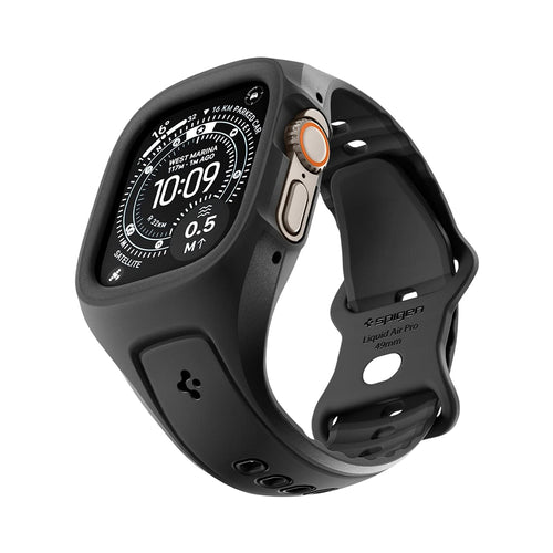 Curea pentru Apple Watch Ultra, Spigen Liquid Air Pro (ACS05463), negru