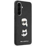Husa pentru Samsung Galaxy A37 5G, Karl Lagerfeld Hardcase K&C Heads Pins and Logo (KLHCSA37PSFDHPOK), negru