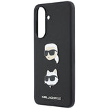 Husa pentru Samsung Galaxy A57 5G, Karl Lagerfeld Hardcase K&C Heads Pins and Logo (KLHCSA57PSFDHPOK), negru