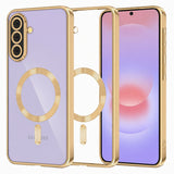 Husa pentru Samsung Galaxy A37 5G, Techsuit Lux Crystal MagSafe, argintiu