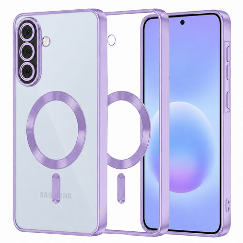 Husa pentru Samsung Galaxy A57 5G, Techsuit Lux Crystal MagSafe, mov