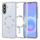 Husa pentru Samsung Galaxy A57 5G, Techsuit Lux Crystal MagSafe, argintiu