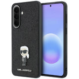 Husa pentru Samsung Galaxy A37 5G, Karl Lagerfeld Hardcase Glitter (KLHCSA37GKNPSK), kaki