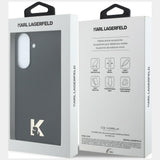 Husa pentru Samsung Galaxy A37 5G, Karl Lagerfeld Hardcase Piele cu K Head Logo (KLHCSA375PGFKHGK), negru