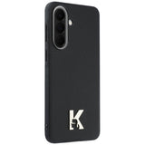 Husa pentru Samsung Galaxy A37 5G, Karl Lagerfeld Hardcase Piele cu K Head Logo (KLHCSA375PGFKHGK), negru