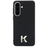 Husa pentru Samsung Galaxy A37 5G, Karl Lagerfeld Hardcase Piele cu K Head Logo (KLHCSA375PGFKHGK), negru