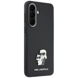 Husa pentru Samsung Galaxy A37 5G, Karl Lagerfeld Saffiano (KLHCSA37PSAKCMPK), cenusiu