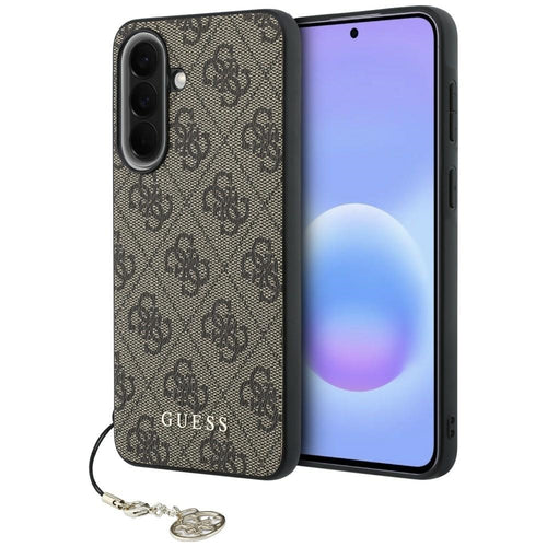 Husa pentru Samsung Galaxy A37 5G, Guess Hardcase 4G Classic Logo Charm (GUHCSA37GF4GBR), maro