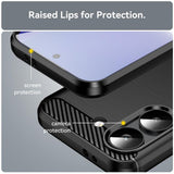 Husa pentru Xiaomi POCO X8 Pro, Techsuit Carbon Silicone, albastru