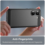 Husa pentru Xiaomi POCO X8 Pro, Techsuit Carbon Silicone, albastru