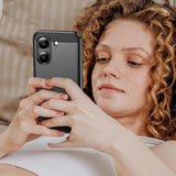Husa pentru Xiaomi POCO X8 Pro, Techsuit Carbon Silicone, albastru