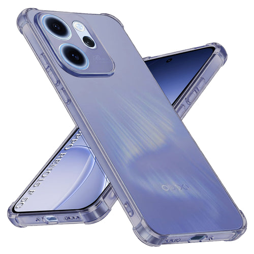 Husa pentru OPPO Reno15 F, Techsuit Shockproof Clear Silicone, fumuriu