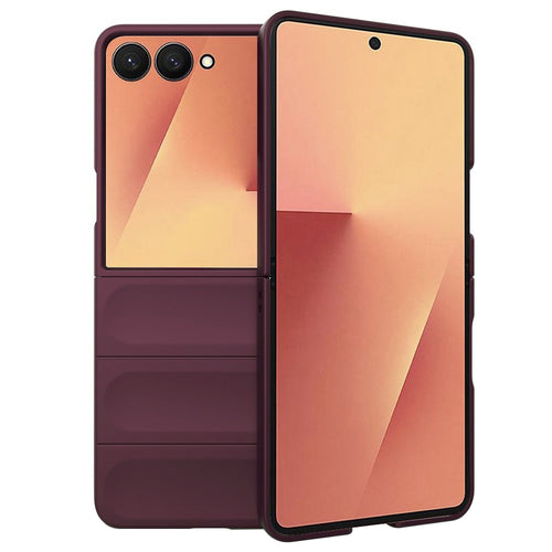 Husa pentru Samsung Galaxy Z Flip7, Techsuit Magic Shield, bordo