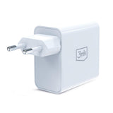 Incarcator retea 3mk GaN, USB, Type-C 45W, PD 3.0, QC4, alb