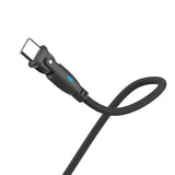 Cablu 3mk de date Hyper N-Series, Type-C to Type-C, Ultra Incarcare rapida, 180-Degree Cable, 100W, 20V/5A, 1m, negru