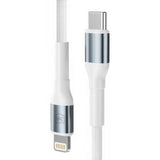 Cablu 3mk de date Hyper N-Series, Type-C to Lightning, 27W, 9V/3A, 2m, alb
