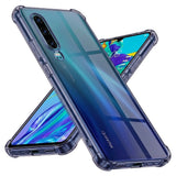 Husa pentru Huawei P30, Techsuit Shockproof Clear Silicone, fumuriu